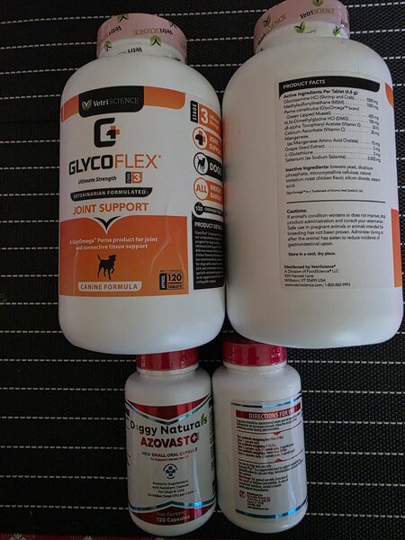 Suplimente pentru catei (Glycoflex stage 3 si Azovast plus)